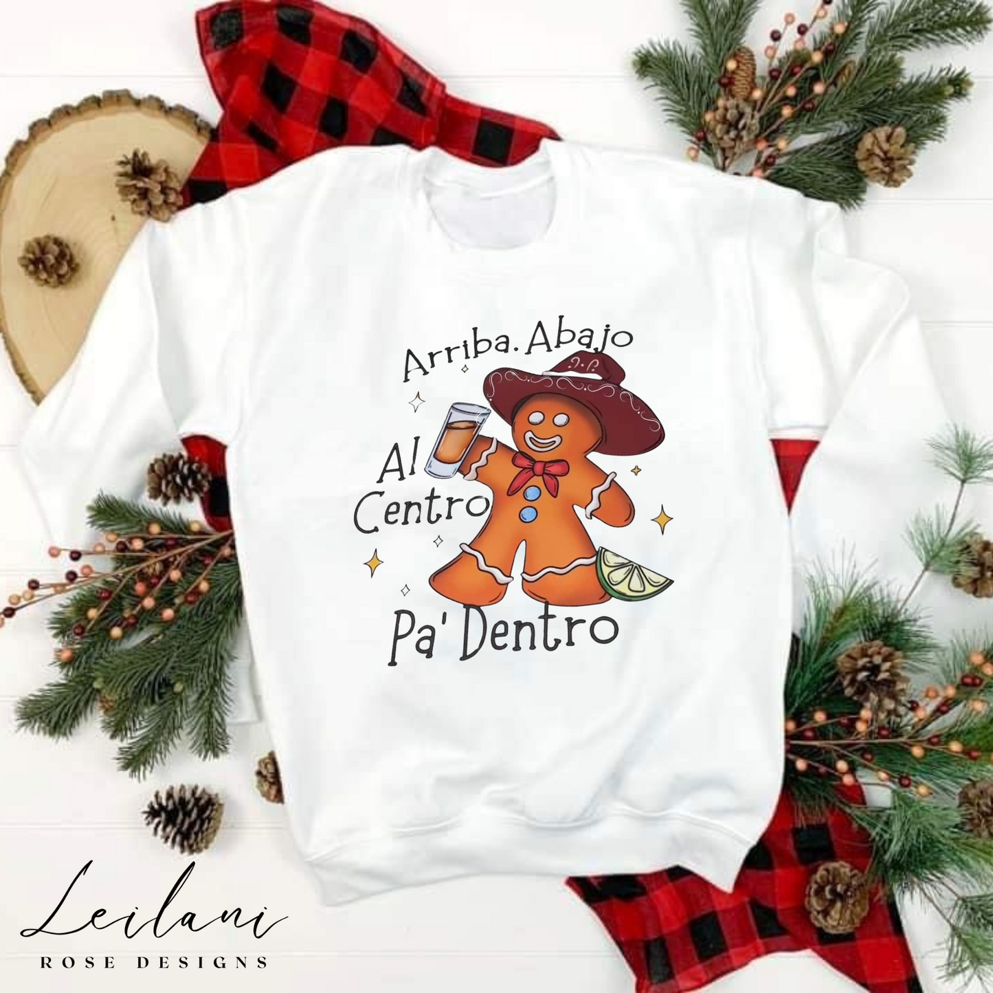 Christmas Hispanic Crewneck, Christmas Mexican Crewneck, Funny Christmas Hoodie, Holiday Crewneck | Gingerbread Shirt | Christmas Shirt (Copy)