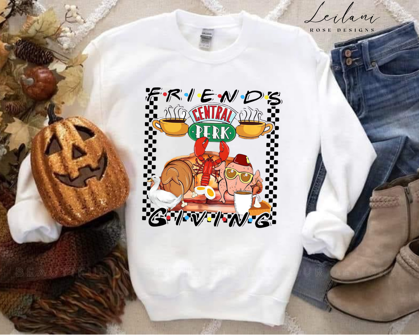 Thanksgiving Friends Crewneck, Friendsgiving Shirts, Happy Friends Giving Shirt, Friends Thanksgiving Shirts, Thanksgiving Tshirts