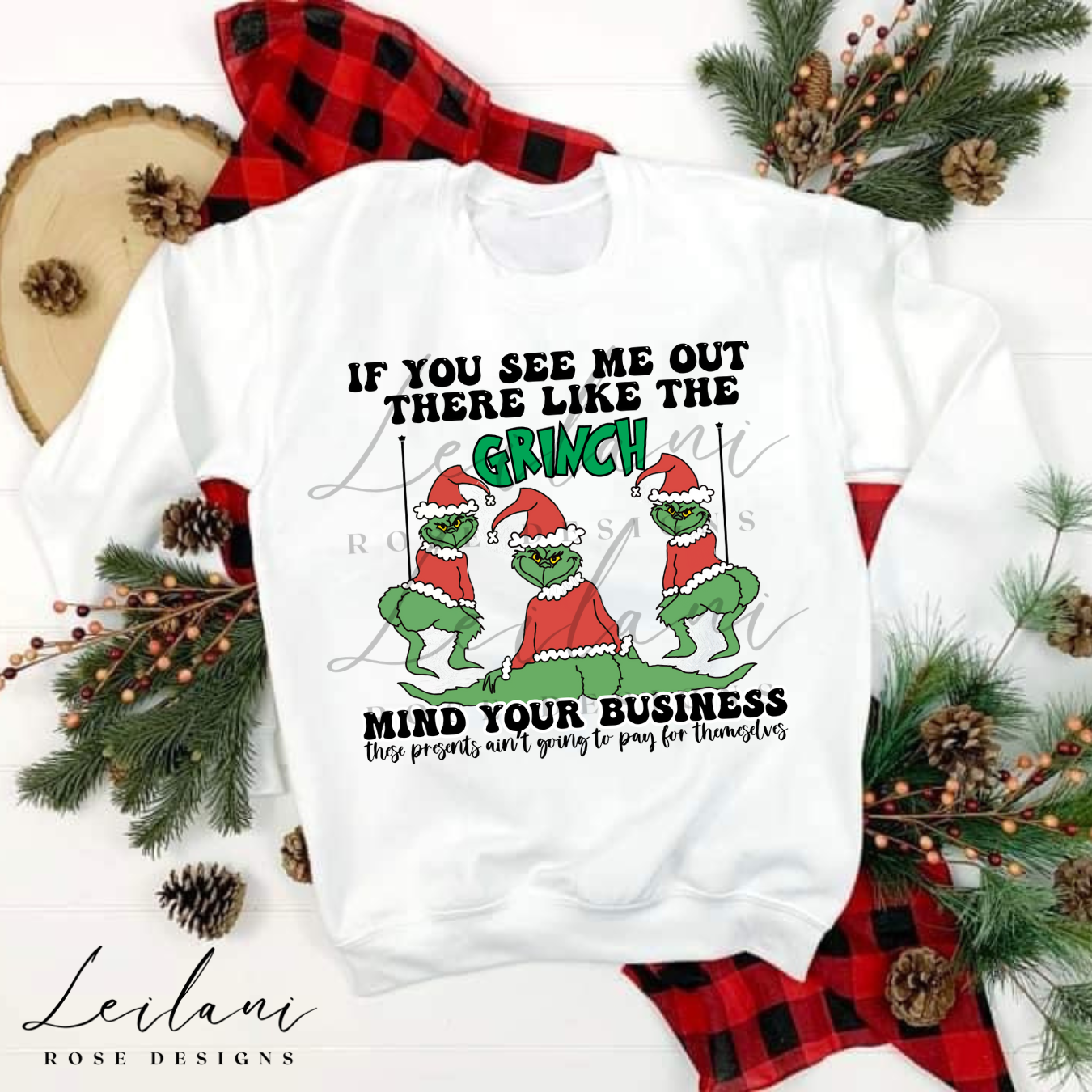 If You See Me Like Grinch Christmas Presents Crewneck, Christmas Whooville Crewneck, Funny Grinch Mood Christmas Hoodie, Holiday Crewneck | Gingerbread Shirt | Christmas Shirt (Copy) (Copy)