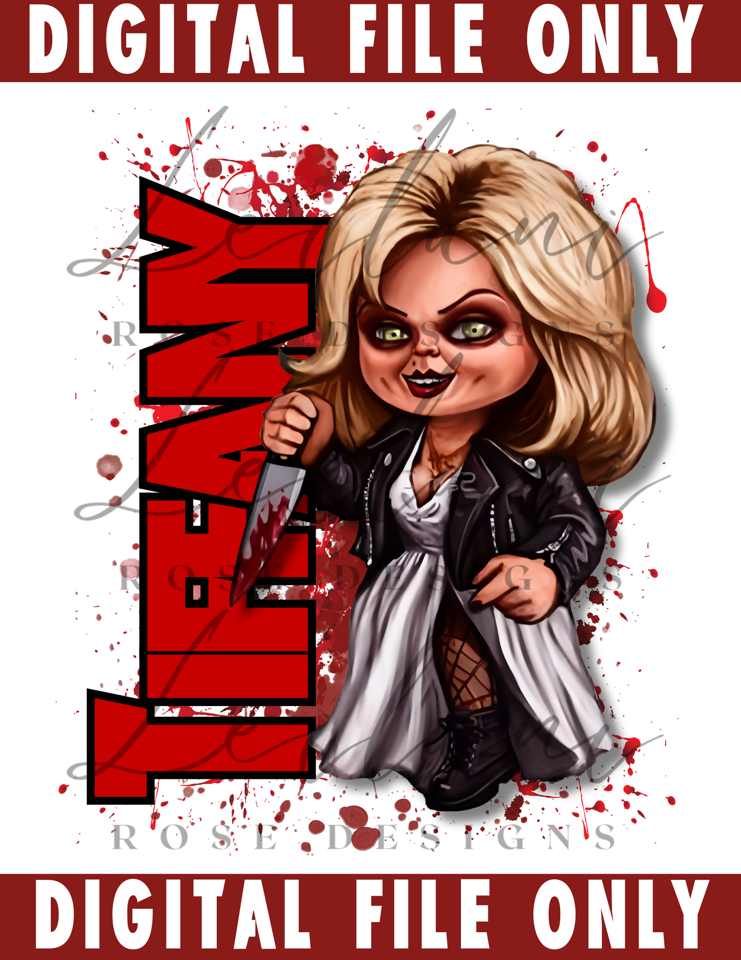 Killer Dolls, Tiffany, Chucky Sublimation Design, Dtf Design, Instant Digital Download PNG, Chucky Tiffany Digital File, Bride of Chucky Dtf